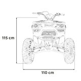 Ramiz Štirikolesnik za mladostnike na bencin MONSTER 200cc oranžna | Shoptok.si