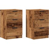  Noćni ormarići 2 kom Staro drvo 40x36x65 cm Konstruirano drvo | shoptok.hr