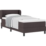 vidaXL Posteljni okvir z vzmetnico Temno rjava 90x190 cm Tkanina, (22052260) Cene