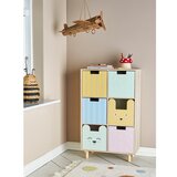 Bloomingville Mini Nizka otroška komoda iz masivne pavlonije v naravni barvi 25,5x88,5 cm Calle – | Shoptok.si