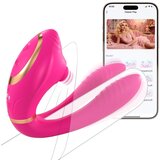 SuperLove Dual Stimulation Couples Wearable Vibrator with App Pink Cijene