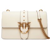 Pinko Ročna torba Love One Classic ST.CL Al 25-26 PLTT 105857 A0F1 Bela Cene