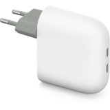 Google Polnilnik Dual USB-C, bel, (5000006280) | Shoptok.si