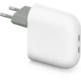 Polnilnik Dual USB-C, bel, (5000006280)