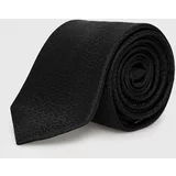 Michael Kors Svilena kravata črna barva