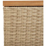  Vrtna kutija za pohranu bež 220x50x54 cm poliratan drvo bagrema | shoptok.hr