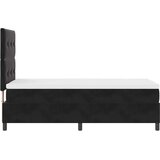  Krevet s opruga kutije s uzglavljem Crna 80 x 200 cm Baršun | shoptok.hr