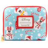 Loungefly DISNEY SEASONAL SNOWMAN MINNIE MICKEY AOP DENARNICA cene