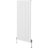 Monster ovalni stebrični radiator in ventili - 1600 mm x 600 mm - bel, (21569910) | Shoptok.si