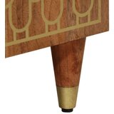  Noćni ormarić 50 x 33 x 60 cm od masivnog drva manga - boja meda 1 | shoptok.hr