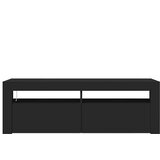 TV ormarić s LED svjetlima crni 120 x 35 x 40 cm | Eponuda.com