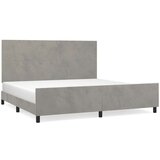  Za krevet s uzglavljem svjetlosivi 200x200 cm baršunasti | shoptok.hr