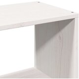 vidaXL Knjižna postelja brez vzmetnice bela 180x200 cm trdna borovina | Shoptok.si
