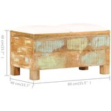  Klupa za pohranu od masivnog obnovljenog drva 80 x 40 x 40 cm | shoptok.hr