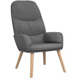  Stolica za opuštanje s tabureom svjetlosiva od tkanine | Shoptok.si