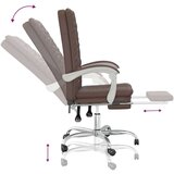  Uredski naslonjač od umjetne kože smeđi | shoptok.hr