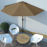 vidaXL Balkonski senčnik z aluminijastim drogom 300x155 cm taupe, (20965099) | Shoptok.si