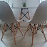 LEMON Set dve trpezarijske stolice i sto Aurora siva 25-KS007-25-KS001 | Eponuda.com