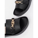 GOODIN Black women's flip-flops with a chain | Shoptok.si