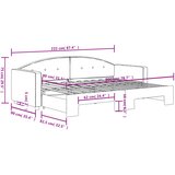  Dnevni krevet na razvlačenje svjetlosivi 80 x 200 cm baršunasti | shoptok.hr