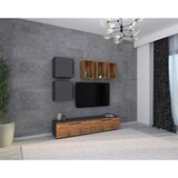 MID.YOU Dnevni Regal Arila, Antracit, Barva Hrasta, 6-Delno | Shoptok.si