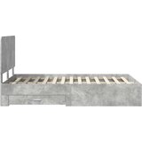  Konstrukcija postelje z vzglavjem Betonsko siva 120 x 200 cm, (5000102393) | Shoptok.si