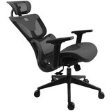 BIT FORCE COZY LM-2D uredska stolica, PU koža, 2D naslon za ruke, nosivost 140kg, crna | shoptok.hr