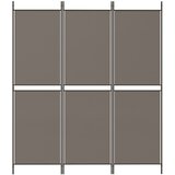 Sobna pregrada s 3 panela antracit 150 x 200 cm od tkanine | shoptok.hr