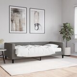  Dnevni krevet s madracem tamnosivi 90 x 200 cm od tkanine | shoptok.hr