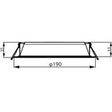 Philips LED ugradna svetiljka MESON LED/20W/230V 6500K | Eponuda.com
