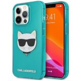 Karl Lagerfeld Originalen ovitek KLHCP13LCHTRB za iPhone 13 Pro turkizna silikonska zaščita - Choupetts head Cene