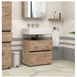 Støraa Ormarić za ispod umivaonika u dekoru hrasta u prirodnoj boji 60x55 cm Wisla – | shoptok.hr