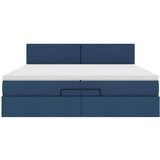  Otomanski krevet s madracem plavi 200x200 cm od tkanine | shoptok.hr