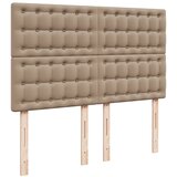  s oprugama i madrac cappuccino 140x190cm od umjetne kože | shoptok.hr