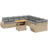  11-dijelni set vrtnih sofa od poliratana s jastucima bež | shoptok.hr