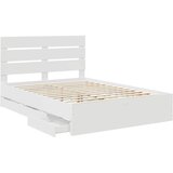  Krevetna konstrukcija Bijelo 140 x 190 cm Inženjersko Drvo | shoptok.hr