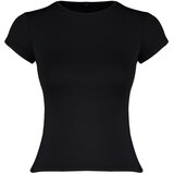 Trendyol Ženska majica TWOSS24TS00238, Crna Cene