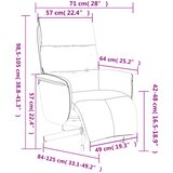  Naslonjač od tkanine s osloncem za noge smeđi | shoptok.hr
