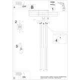 Nice Lamps Kremno bela viseča svetilka ø 25 cm Fideus – | Shoptok.si