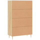  Visoka komoda boja hrasta 69,5 x 31 x 115 cm konstruirano drvo | shoptok.hr