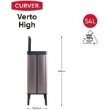 Curver Ružičasta kanta za smeće na dodir od reciklirane plastike 54 l Verto High – | shoptok.hr