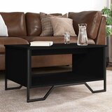  Stolić za kavu crni 75x51x40 cm od konstruiranog drva | shoptok.hr