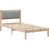  Krevetna konstrukcija s uzglavljem Svijetlo siva 90 x 200 cm | shoptok.hr
