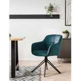 Livetastic Naslanjač Samt, Zelena, Vrtljiv | Shoptok.si