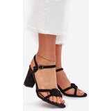 Boto Ladies block heel sandals black Mavira | shoptok.hr