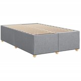  Krevet s oprugama i madrac svjetlosivi 120 x 200cm od tkanine | shoptok.hr