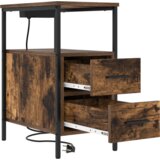 Noćni Ormari s ladicama 2 pcs Dimljeni hrast 30 x 48 x 61 cm | shoptok.hr