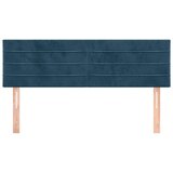  Uzglavlja tamnoplava 144x5x78/88 cm baršunasta | shoptok.hr