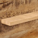vidaXL Ogledalo s policama 80x8x55 cm od stakla i masivnog drva manga | shoptok.hr