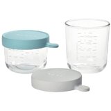Béaba® 2 dijelni set staklenih posuda za pohranu 150ml/250ml airy green | shoptok.hr